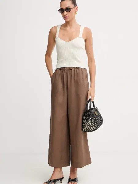 MM by Max Mara штани лляні CANNETI