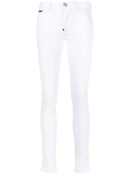 Blugi skinny Philipp Plein alb