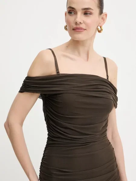 Платье мини Guess зеленое