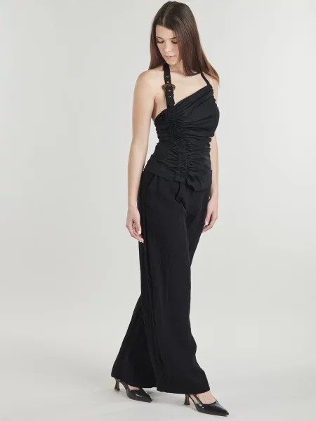 Top Versace Jeans Couture negru