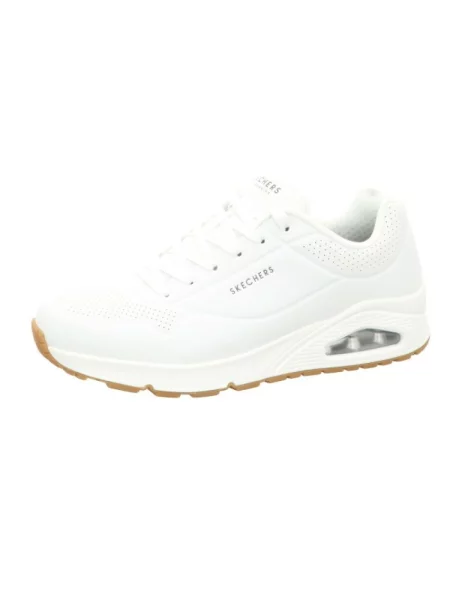 Sneakersy Skechers skórzane białe