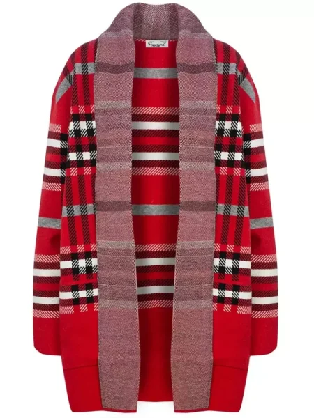 Cardigan Pri în carouri negru