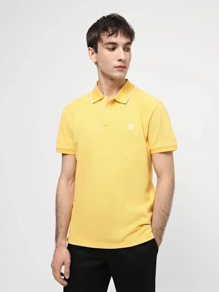 Timberland Millers River Printed Neck Поло жовтий