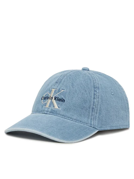 Hímzett baseball sapka Calvin Klein Jeans világoskék