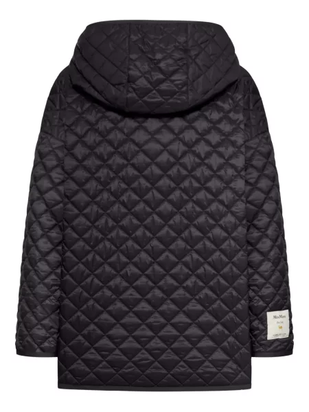 Geacă Max Mara cu glugă negru