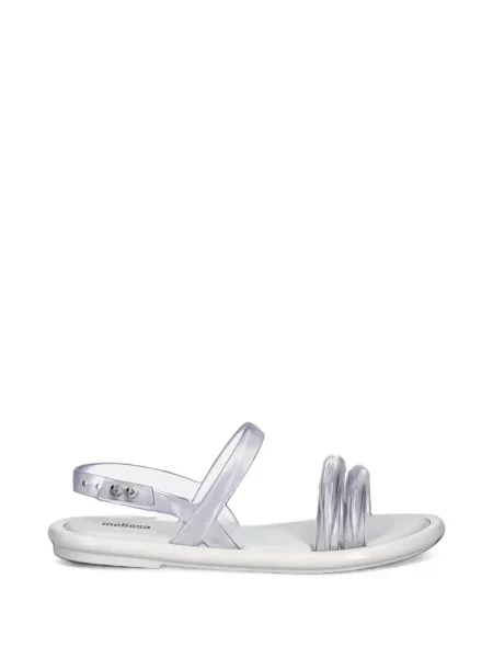 Sandale Melissa slingback cu bretele alb