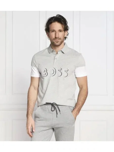 BOSS GREEN Polo Pavel gri