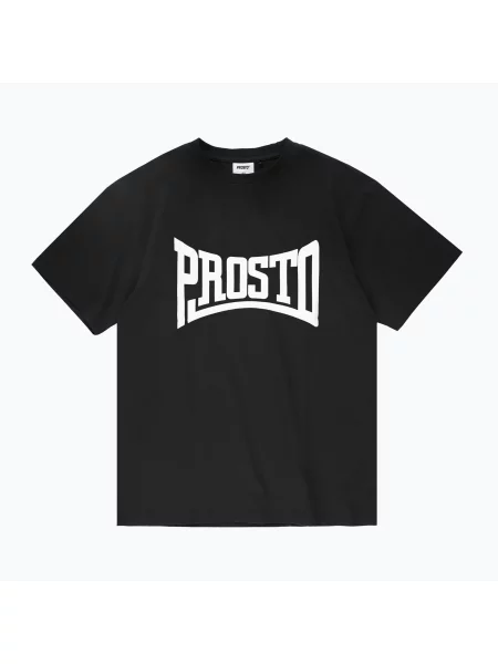 Tricou pentru bărbați PROSTO Ever black negru