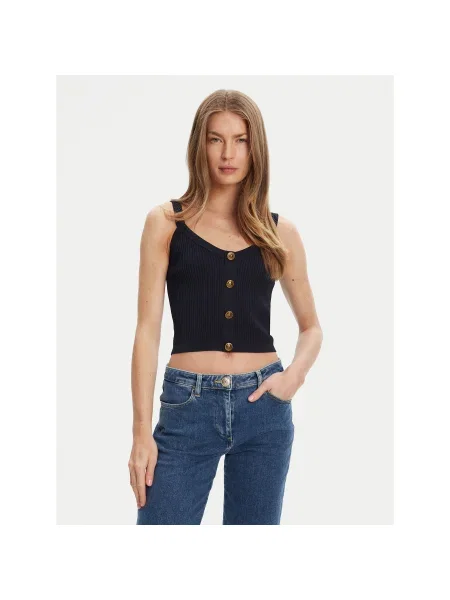 Guess Felső Regular Fit sötétkék