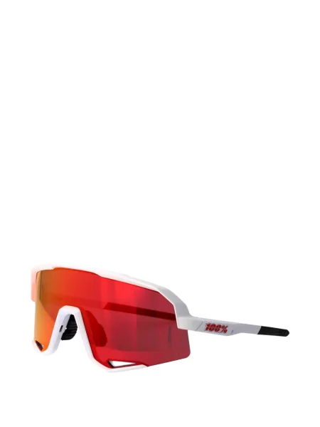 Ochelari de soare 100% Eyewear cu imprimeu geometric alb