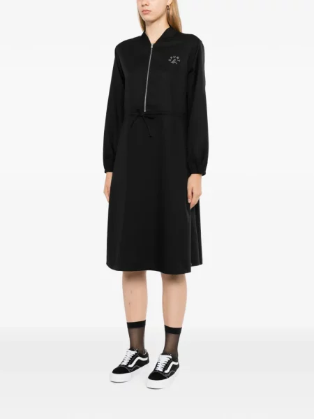 Rochie Sport B. By Agnès B. cu broderie negru