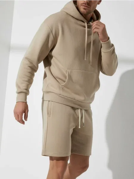 Sinsay Kraťasy s ozdobným vázáním béžová