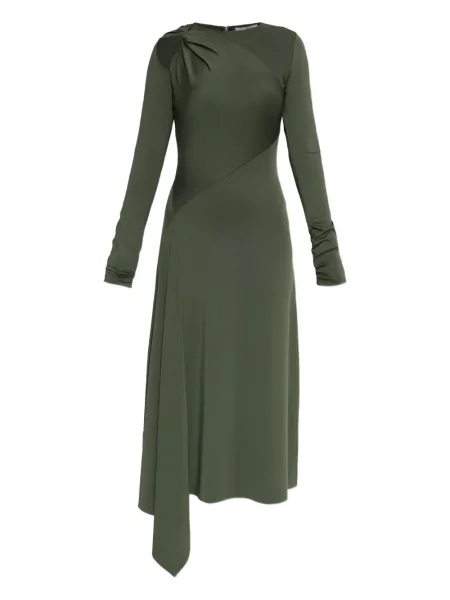 Rochie midi Victoria Beckham până la genunchi de costum verde