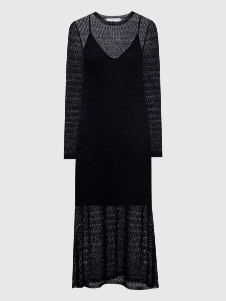 Ажурное платье Proenza Schouler черное