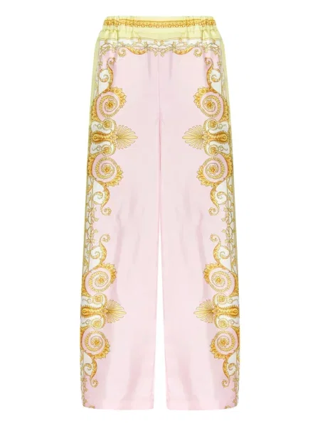 Pantaloni Versace roz