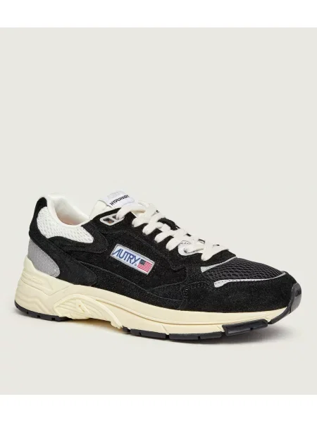 Autry Sneakers Hyperway | piele întoarsă negru