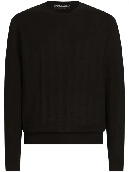 Pulover Dolce & Gabbana din jacard negru