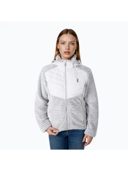 Hybridní bunda Aulp Clem Hooded Hybrid white bílá