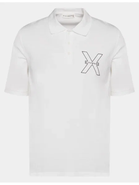 Richmond X Tricou polo Lisi alb