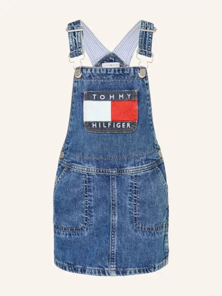 Tommy Hilfiger Džíny S Lacláčovými Šaty modrá červené