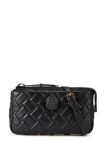 Kurt Geiger De piele geantă poștaș KENSINGTON negru