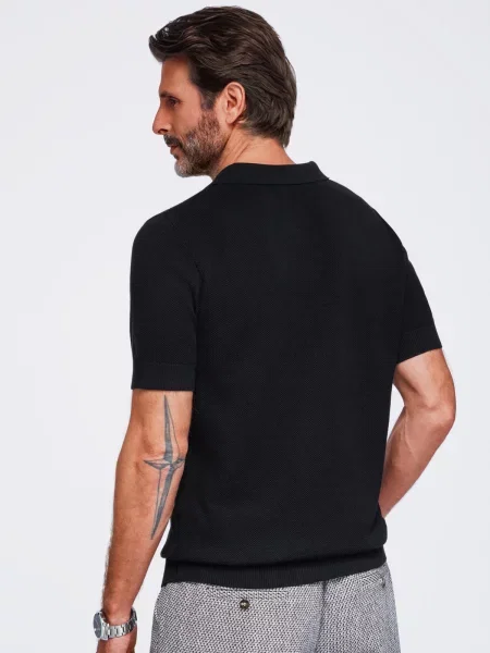 Polo majica Ombre crna