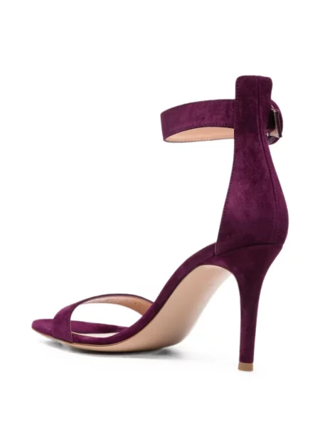 Sandale Gianvito Rossi cu cataramă cu bretele violet