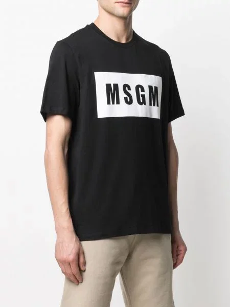 Tričko Msgm s potiskem černé