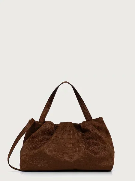 Themoire crossbody kabelka ATHENA hnědá