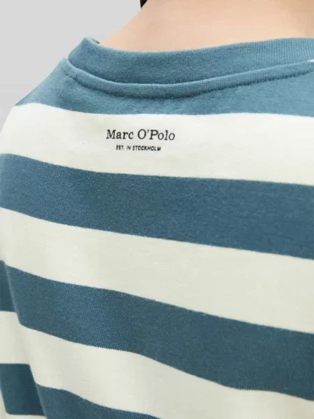 T-shirt o kroju loose fit z czystej bawełny Marc O'polo