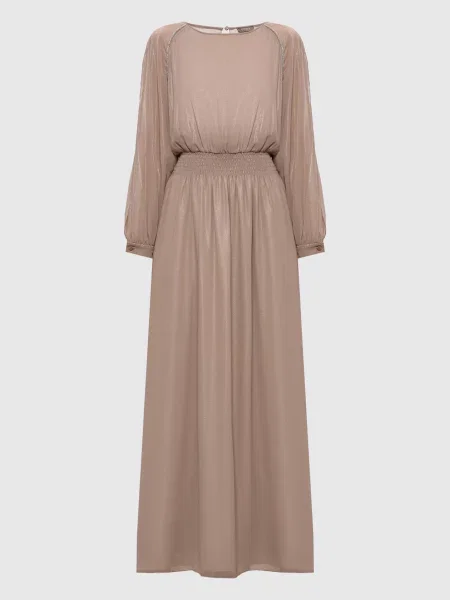 Сукня максі з ланцюжком моніль Peserico бежева