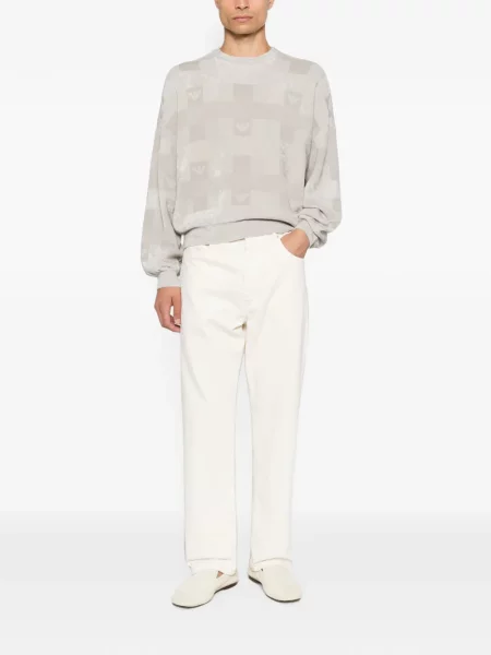 Jacquard džemper Emporio Armani s autogramom