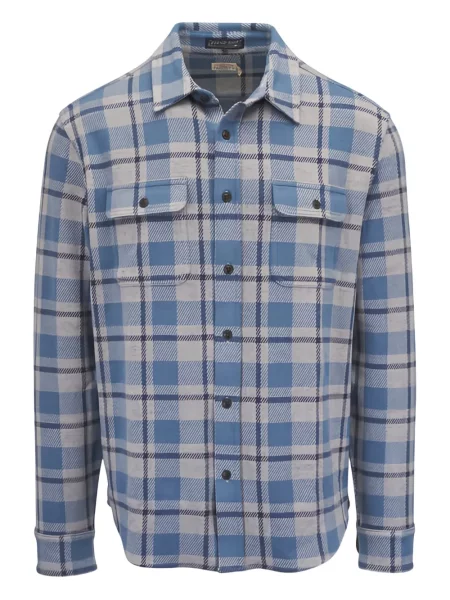 Cămașă Faherty în carouri albastru