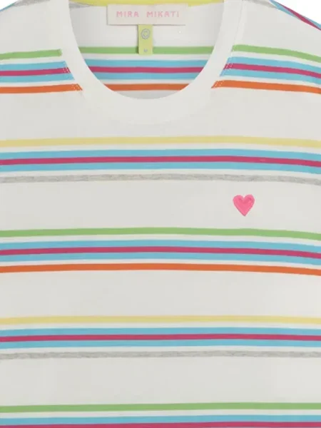 Tricou Mira Mikati cu broderie alb