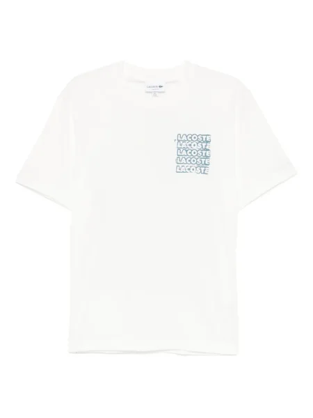 Tricou Lacoste cu imagine alb