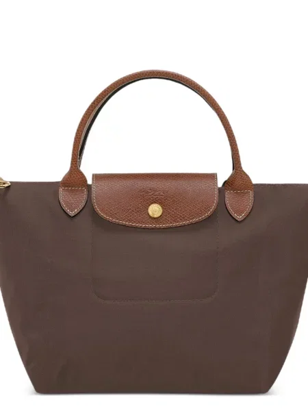 Geantă shopper Longchamp din piele maro