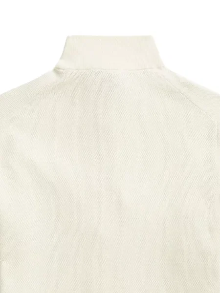 Matlasat tricou polo Polo Ralph Lauren cu decolteu rotund cu autograf roșu