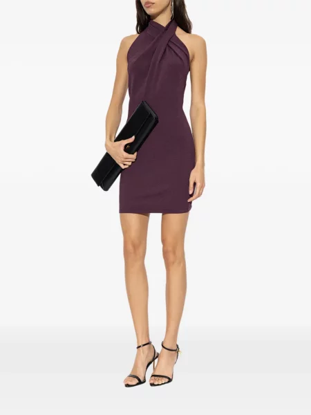 Rochie Balmain din jerseu violet