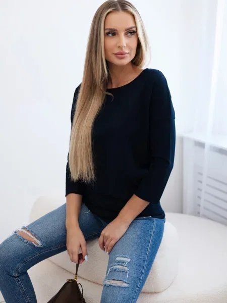 Bluză Kesi casual albastru