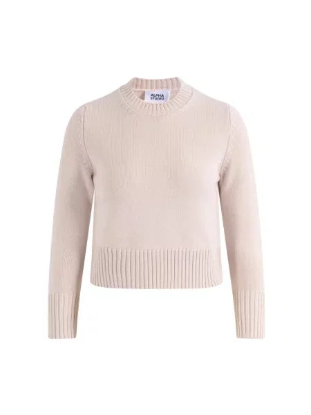 Sweter Alpha Studio beżowy