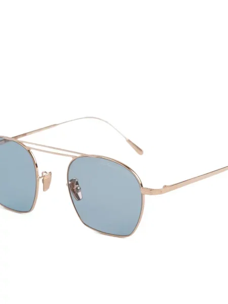 Ochelari de soare Cutler And Gross cu imprimeu geometric auriu