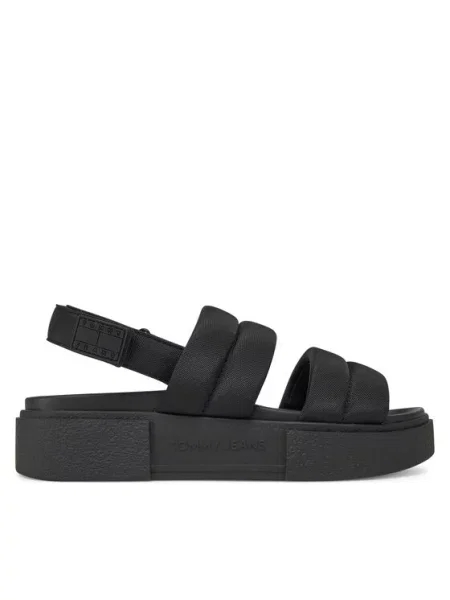 Tommy Jeans Sandale Tjw Flatform Sandal crna