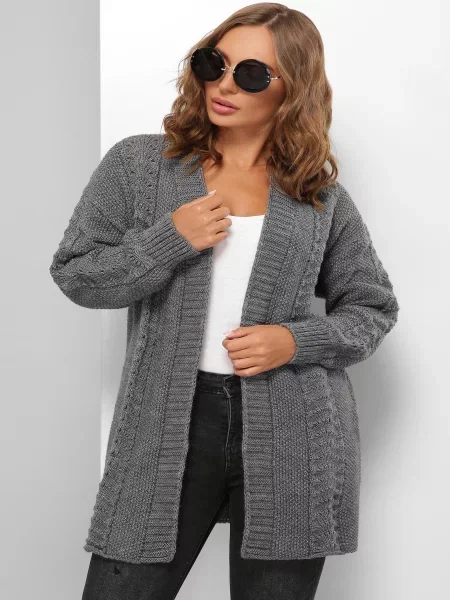 Кардиган MarSe графіт вовна/акрил