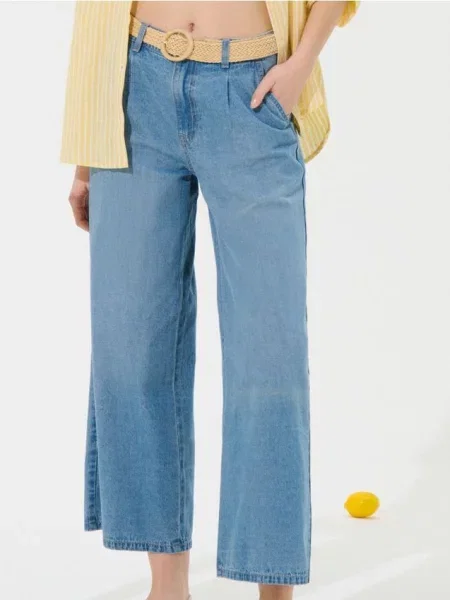 Джинсові кюлоти синій