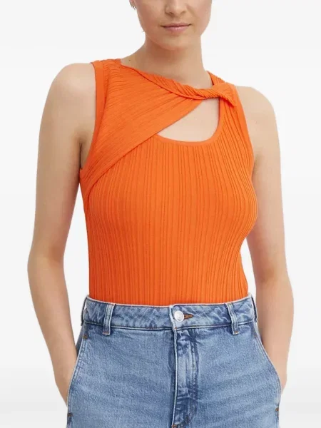Top Dkny tricotate portocaliu
