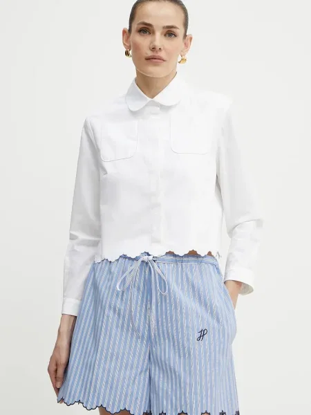 Patou cămașă din cu guler clasic regular alb