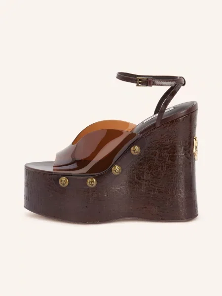 Sandály Naked Wolfe s tygřím vzorem hnědé