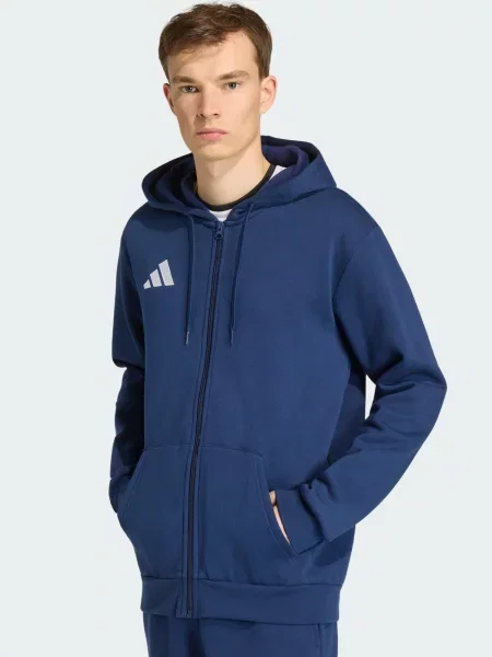 ADIDAS PERFORMANCE Športová mikina so tmavomodrá biela