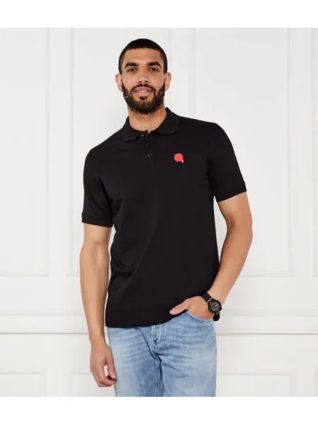 Karl Lagerfeld Tenisz póló | Regular Fit fekete