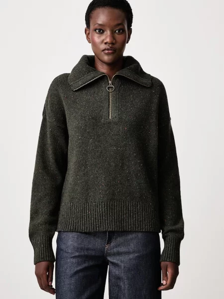 Barbour pulover pentru femei cu lână verde